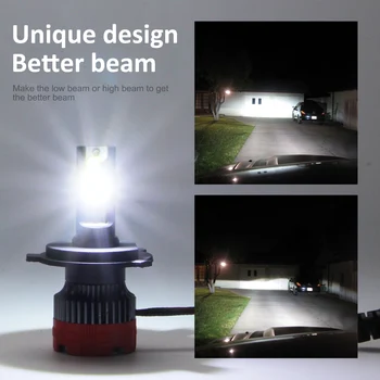 KKMOON Automobilio LED Žibintų Lemputės H1/H11/9005/H4/9006 2vnt Aukštos kokybės Automobilių Žibintų Lemputė, Rūko Lemputės
