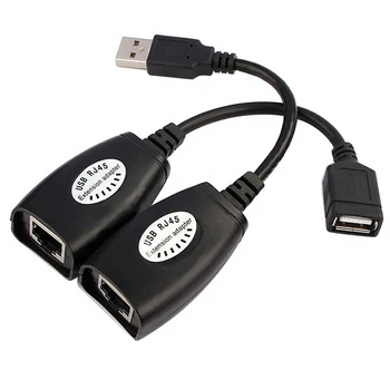 USB RJ45 Per Kartotuvas Nustatyti Profesionalių specialistų Ethernet Cat5e/6 LAN Adapteris Extender Reikmenys, Namų Tinklo Kabelis Biuras