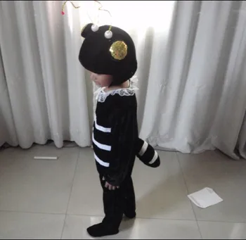 Nemokamas pristatymas ,helovinas šalis cosplay Vaikų vaikas ilgomis rankovėmis juoda skruzdėlės Skruzdėlės kostiumas drabužių, skrybėlių kojų dangtis