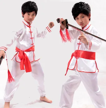 Naujas Stilius Vaikų Kinijos Kovos Menų Chi Veiklos Kostiumas Mokymo Kostiumas Berniukams Kostiumas Cardigan Etapo Veiklos