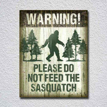 Sasquatch - Don ' t Pašarų Alavo Pasirašyti Metalo Pasirašyti Metalo Plakatas Metalo Dekoro Metalo Tapybos Siena Lipdukas Sienos Ženklas, Sienų Dekoras