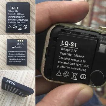 AhLithium-ion Li-polimero 1pcs 380m Smartwatch baterija Įkraunama Ličio Polimero Li-po Baterija Skirta Smart Žiūrėti DZ09 QW09 A1 W8
