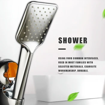 Tvirtos ABS Plastiko Vonios kambarys Dušo Galvos Nešiojamą Vonia Purkštukas Vandens Taupymo Kritulių Showerhead Vonios kambarys Dušo Priedai