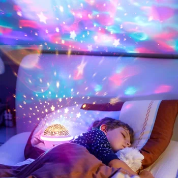 UFO Žvaigždėtas Dangus LED Projektorius, Šviesos, USB Romantiška Vaikų Miegamųjų Namo Moon Star Lazeris Naktį Lempa Vaikams Dovanos