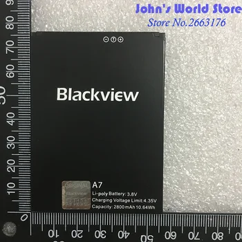 Originalus Blackview A7 Baterija 2800mAh atsarginę Bateriją Pakeisti Blackview A7 Dual Smart Telefonas