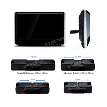 XTRONS 1 Ekranas 11.6 colio HD Skaitmeninis TFT IPS Jutiklinį 1080P Vaizdo Automobilį Pagalvėlės DVD Grotuvas HDMI Prievadą, FM-TX USB ŽAIDIMAS+1 Ausinių