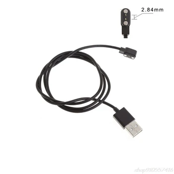80cm Magnetinio USB Mokestis Įkrovimo Kabelis Laido Smart Žiūrėti su Magnetinę Plug 2.84 mm N10 20 Dropshipping