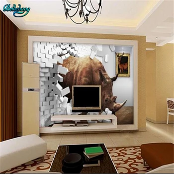 Beibehang Raganosio 3d 3d kūrybos plytų sienelės apdailos TV foną užsakymą neaustinių tapetai sienų freskomis