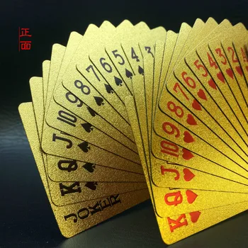 Gamyklos Tiesioginės 24k aukso Aukso Folija Pokerio Tuhao Aukso Vandeniui Pet / PVC Plastiko