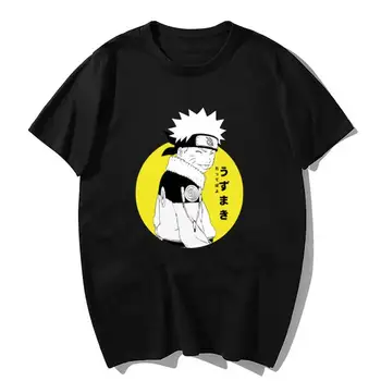 2020 Naruto Uzumaki T-Shirt Marškinėliai Vyrams Kawaii Vasaros Viršūnes Animacinių Filmų Karatė Grafinis Tees Marškinėliai, Unisex Harajuku Marškinius Vyras