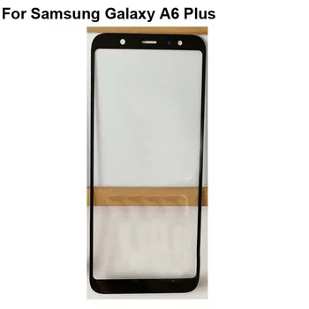 2VNT A+Kokybės Samsung Galaxy A6 Plius 2018 Jutiklinis Ekranas skaitmeninis keitiklis TouchScreen Stiklo skydelis Be Flex Kabelis Pakeitimo