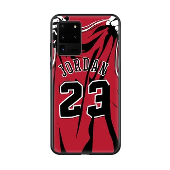 Krepšinio Jordanija James Kobe Telefono padengti korpuso SamSung Galaxy S 5 6 7 8 9 10 20 Krašto Plus E Lite Ultra black atgal meno