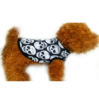 Kaukolės Modelis šunelis Vest Kvėpuojantis Šunų Drabužius Šuniukas Šuo Marškinėliai Šuniukas Meškiukas Čihuahua Helovinas Costumeroupas para cachorros