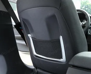 2vnt ABS Chrome Sėdynės atlošo Galinės Saugojimo Krepšys ju Padengti Apdaila BMW 3 Series F30 F31 2012-2016 4 Serijos F32 F33 2013