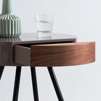 Pusė stalų, Baldų, namų Šiaurės creativerounded kampai keletą modernus stalo minimalistsmall pusėje kabineto bedstorage kabinetas