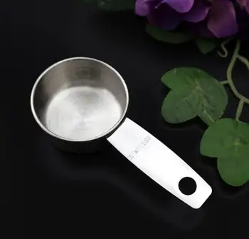 30ml 304 nerūdijančio plieno, matavimo šaukštas virtuvės kepimo įrankiai kavos pupelės matavimo puodelis#50126