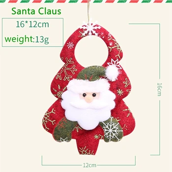 4Pc/Set Kalėdų Dekoracijos Kalėdų Eglutės Kabantys Papuošalai neaustinių Briedžių Sniego Lėlė Pakabukas 3D Kalėdų Senelis