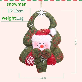 4Pc/Set Kalėdų Dekoracijos Kalėdų Eglutės Kabantys Papuošalai neaustinių Briedžių Sniego Lėlė Pakabukas 3D Kalėdų Senelis