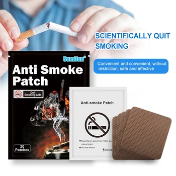 Sumifun 20pcs/maišas Mesti Rūkyti Pleistras Kovos su Cigarečių Product Natūralus Rūkyti Trinkelėmis Kinų Žolelių Medicinos Gipso