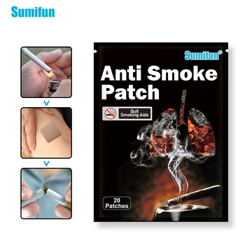 Sumifun 20pcs/maišas Mesti Rūkyti Pleistras Kovos su Cigarečių Product Natūralus Rūkyti Trinkelėmis Kinų Žolelių Medicinos Gipso