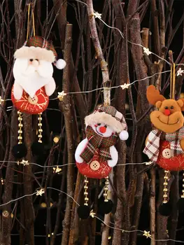 1pc Kalėdų Eglutės papuošalus, Namų Santa Claus Sniego, Kalėdų Papuošalai Prekių Pakabukas Vaikams Kalėdos Kalėdų Dovanos, 40P
