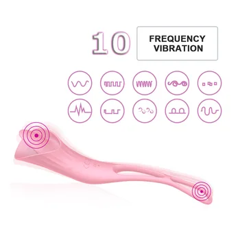 VETIRY Kalba Lyžis Oralinis Vibratorius G-spot Klitorio Massager Suaugusiųjų Stimuliatorius Sekso Žaislai Moterims, Silikono Moteriškos Lyties Produktas