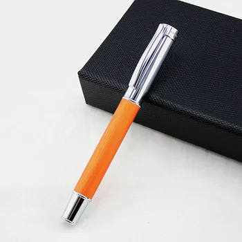 Prabangių medžio ang Metalo Roller Ball Pen 0,5 mm, Juodos Biuro Verslo Rašyti Tušinukai Dovanos, Raštinės Prekes