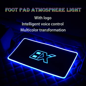 CARCTR Automobilių Koja, Aplinkos Šviesos Su USB Žiebtuvėlis Apšvietimas Muzikos Valdymo Adapteris RGB Šviesos Atmosfera Koja Juostelės Žibintai