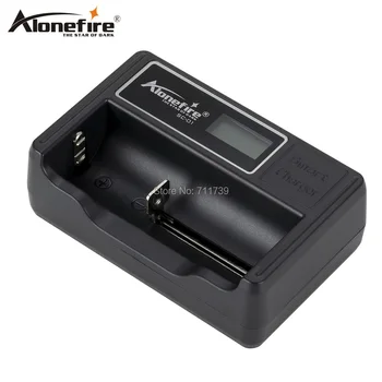 AloneFire PK-01 baterijos kroviklis LCD Ekranas, Pažangi li-ion 18650 14500 16340 26650 AAA AA USB Smart Baterijos Kroviklis