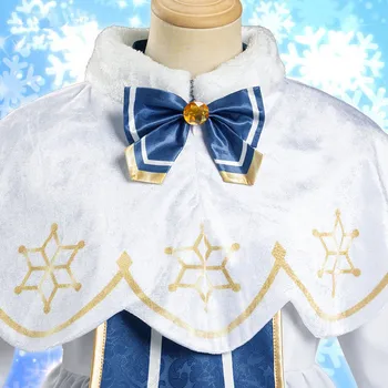 Karšta!! Anime Vocaloid Sniego Miku 2021 Cosplay Kostiumų Moteris Žiemą Suknelė Kalėdų Dovana Miku Cos Rinkiniai, Komplektai, Drabužiai, Uniformos