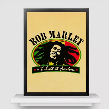 Retro Plakato, Bob Marley Reggae, Rock Plakatas Nostalgiškas Senų Plakatų Bar Pub Miegamojo Sienos Dekoratyvinis Plakatas