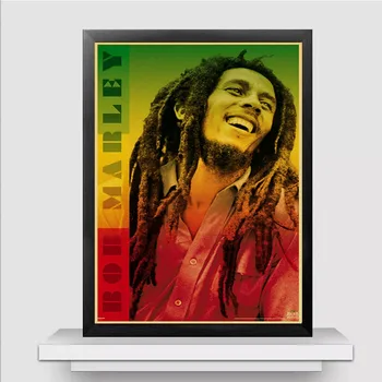 Retro Plakato, Bob Marley Reggae, Rock Plakatas Nostalgiškas Senų Plakatų Bar Pub Miegamojo Sienos Dekoratyvinis Plakatas