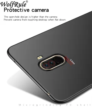 Telefoną Atveju Xiaomi Pocophone F1 Padengti Ultra-plonas Sklandžiai Atgal Apsaugos Plastiko PC Atveju Xiaomi Pocophone F1 Funda