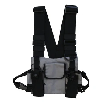 Taktinis krūtinės maišelį Patvarus Multi-kišenėje reguliuojamas dėvėti, atsparus plyšimui atsparaus Juosmens Krepšys
