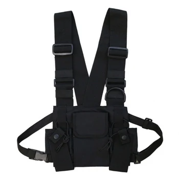 Taktinis krūtinės maišelį Patvarus Multi-kišenėje reguliuojamas dėvėti, atsparus plyšimui atsparaus Juosmens Krepšys