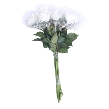 Skatinimas! 10 vnt Latekso Nekilnojamojo Touch Rose Dekoro Rose Dirbtinės Gėlės Šilko Gėlės, Gėlių Vestuvių Puokštė Namuose Šalis Dizaino Srautas