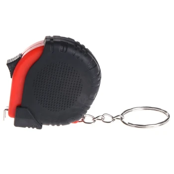 Mini ruletės Su Key Chain Plastikiniai Nešiojami 1m Ištraukiama Valdovas