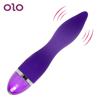 OLO AV Lazdele Vibratorius Magic Wand Massager Klitorio Stimuliacija 12 Greičio USB Įkrovimo Galingas Sekso Produkto Sekso Žaislai Moterims