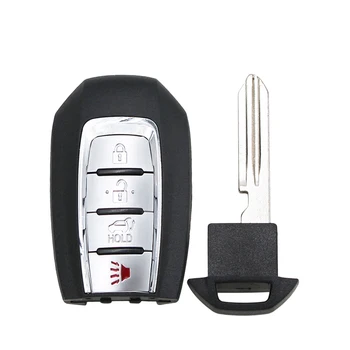 3+1/4 Mygtukai Smart Nuotolinio Valdymo automobilio Raktas Atveju Lukšto pakabuku, skirtas Infiniti QX QX60 2019 2020 su avarinio iškvietimo mygtukas