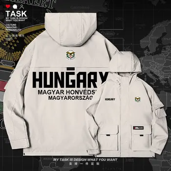 Vengrija vengrijos HUN vyrų striukė su gobtuvu karinio jūrų Laivyno logotipas armijos ventiliatorius tranšėjos paltai vyrams kailis chaquetas hombre vyrams, vyriški drabužiai rudenį