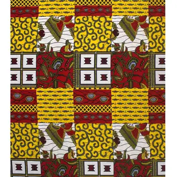 Nemokamas Pristatymas Afrikos vaškas spausdinimo audinio medvilnės vaškas medvilnės Afrikos dizainas šalis suknelė H16102007