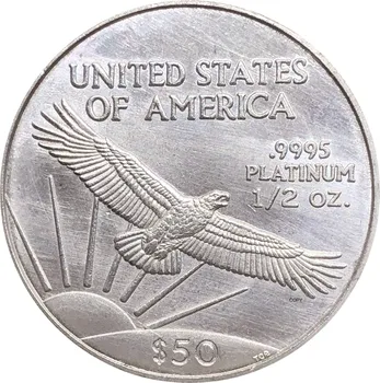 Jungtinių amerikos Valstijų 2003 M Dievu Mes tikime, Laisvės MUS Monetos $50 Pusę 1/2 Uncija Aukso Sidabro Padengtą Kopijuoti Progines Monetas