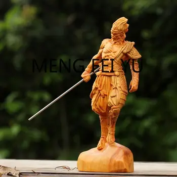 Uolos ir kipariso medžio skulptūra kovos su šventojo Budos Beždžionių Karalius skulptūra papuošalų kūrybos namų ūkio amatų papuošalai