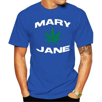 O-kaklo T-shirt Mary Jane Piktžolių Įdomus Gyvenimo Bendrą Bongas Puodą S-4XL Vyrai, Plius Dydis S-4xl