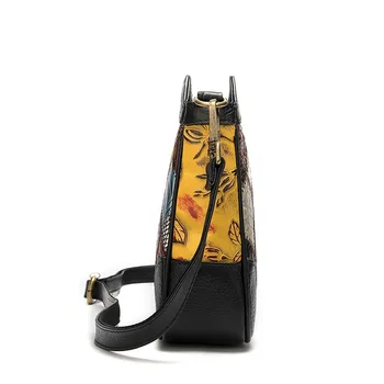Mot. natūralios Odos Diržas Maišelį Nacionalinės Stiliaus Prabanga Rankinės Moterų Maišas Dizaineris Siūlėmis Kontrastingų Spalvų Krepšys