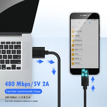 !ACCEZZ Micro USB Duomenų Kabelį, Greito Įkrovimo Samsung Galaxy Note 4 5 