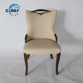Amerikietiško stiliaus medžio valgomojo kėdė restoranas valgomojo kėdės šiuolaikinės paprastas valgomasis odos kėdė