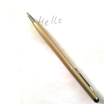 1pcs 2 in 1 mini metalo capacitive jutiklinis rašiklis stylus + šratinukus, Pen Universal touch screen Telefoną, Planšetinį