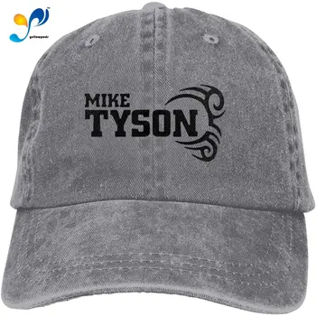 Adsfghrehr Mike Tyson ' s Užsakymą Išsiuvinėti Beisbolas Hat Asmeninį Reguliuojamas Kaubojaus Kepurė