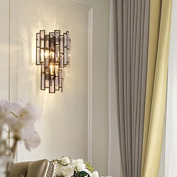 Modernios lempos wandlamp stiklo kamuolys valgomasis gyvenamasis kambarys naktiniai sienos žiburiai, namų beždžionė lempos